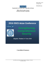 Consolidated Summary 2016 OSCE Asian Conference