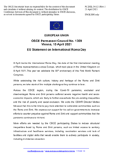 Statement by the Portuguese EU Presidency on the International Roma Day, observed on 8 April 2021