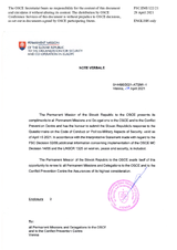 Response by the Delegation of Slovakia to the Questionnaire on the Code of Conduct on Politico-Military Aspects of Security Response by the Delegation of Slovakia to the Questionnaire on the Code of Conduct on Politico-Military Aspects of Security