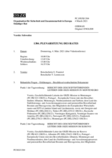 Journal der 1304. Plenarsitzung des Ständigen Rates 