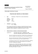 Journal of the 970th Plenary Meeting of the Forum for Security Co-operation