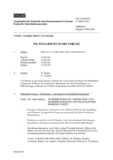 Journal der 970. Plenarsitzung des Forums