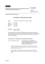 Giornale della 970a Seduta plenaria del Foro di cooperazione per la sicurezza