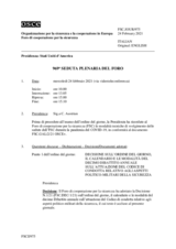 Giornale della 969a Seduta plenaria del Foro di cooperazione per la sicurezza