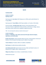 Agenda, Media Freedom in the OSCE Region Conference
