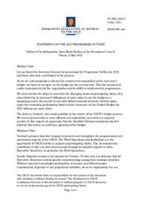 Statement by the Delegation of Norway in response to the presentation of the 2022 Programme Outline by the Secretary General, Ms. Helga Maria Schmid