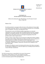 Statement by the Delegation of Norway on human rights concerns in the Russian Federation
