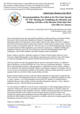 Statement by the Delegation of the United States on the recommendations made at the 81st special joint meeting of the PC and the FSC on 14 April 2021 for stabilizing the situation and halting activities of the Russian Federation that give rise to concern