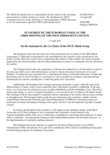 Statement by the Portuguese EU Presidency on the statement by the Co-Chairs of the OSCE Minsk Group issued on 13 April 2021