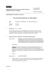 Journal of the 971st Plenary Meeting of the Forum for Security Co-operation
