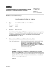 Journal de la 971ème séance plénière du Forum