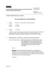 Journal der 971. Plenarsitzung des Forums