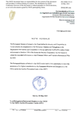 Response by the Delegation of Ireland to the Questionnaire on Anti-Personnel Mines and Explosive Remnants of War Response by the Delegation of Ireland to the Questionnaire on Anti-Personnel Mines and Explosive Remnants of War