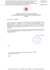 Response by the Delegation of Turkey to the Questionnaire on Anti-Personnel Mines and Explosive Remnants of War Response by the Delegation of Turkey to the Questionnaire on Anti-Personnel Mines and Explosive Remnants of War