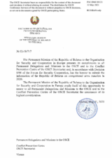 Information Exchange by the Delegation of Belarus on Conventional Arms Transfer Information Exchange by the Delegation of Belarus on Conventional Arms Transfer