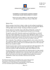 Statement by the Delegation of Norway on the forced landing of Ryanair flight FR4978 in Minsk on 23 May 2021