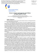 Statement by the Delegation of Ukraine on Russia’s ongoing aggression against Ukraine and illegal occupation of Crimea