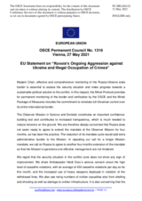 Statement by the Portuguese EU Presidency on Russia’s ongoing aggression against Ukraine and illegal occupation of Crimea