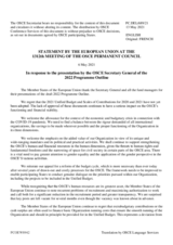 Statement by the Portuguese EU Presidency in response to the presentation of the 2022 Programme Outline by the Secretary General, Ms. Helga Maria Schmid