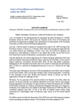 Address by Emmanuel Deceaux, President of the Court of Conciliation and Arbitration within the OSCE, at the seminar on ‘Conflict Resolution within the OSCE’ Address by Emmanuel Deceaux, President of the Court of Conciliation and Arbitration within the OSCE, at the seminar on ‘Conflict Resolution within the OSCE’