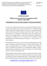 Statement by the Portuguese EU Presidency on the situation in and around Ukraine
