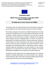 Statement by the Portuguese EU Presidency in response to the presentations by Ms. A. Nalbandyan, by Mr. D. Weekman, by Mr. A. Mazur, and by Mr. V. Mantels