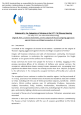 Statement by the Delegation of Ukraine on the situation in and around Ukraine