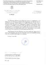 Information Exchange by the Delegation of the Holy See on Conventional Arms Transfer Information Exchange by the Delegation of the Holy See on Conventional Arms Transfer