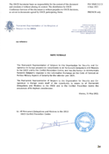 Response by the Delegation of Belgium to the Questionnaire on the Code of Conduct on Politico-Military Aspects of Security