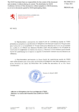 Information Exchange by the Delegation of Luxembourg on Conventional Arms Transfer