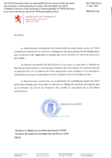 Response by the Delegation of Luxembourg to the Questionnaire on Participating States’ Policy and/or National Practices and Procedures for the Export of Conventional Arms and Related Technology Response by the Delegation of Luxembourg to the Questionnaire on Participating States’ Policy and/or National Practices and Procedures for the Export of Conventional Arms and Related Technology