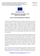 Statement by the Portuguese EU Presidency on recent developments in Belarus