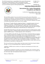 Statement by the Delegation of the United States of America on the International Day against Homophobia, Transphobia and Biphobia, observed on 17 May 2021