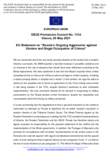 Statement by the Portuguese EU Presidency on Russia’s ongoing aggression against Ukraine and illegal occupation of Crimea