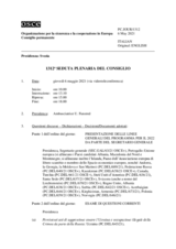 Giornale della 1312a Seduta plenaria del Consiglio permanente