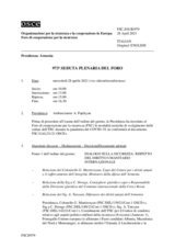 Giornale della 973a Seduta plenaria del Foro di cooperazione per la sicurezza