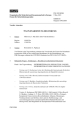 Journal der 974. Plenarsitzung des Forums