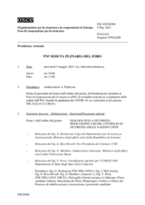 Giornale della 974a Seduta plenaria del Foro di cooperazione per la sicurezza