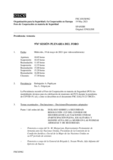 Diario de la 976ª Sesión plenaria del Foro de Cooperación en materia de Seguridad 