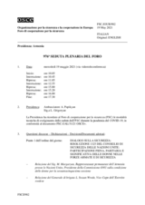 Giornale della 976a Seduta plenaria del Foro di cooperazione per la sicurezza
