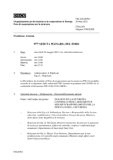 Giornale della 977a Seduta plenaria del Foro di cooperazione per la sicurezza