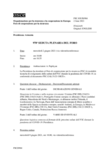 Giornale della 978a Seduta plenaria del Foro di cooperazione per la sicurezza