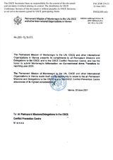 Information Exchange by the Delegation of Montenegro on Conventional Arms Transfer Information Exchange by the Delegation of Montenegro on Conventional Arms Transfer