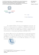 Response by the Delegation of Italy to the Questionnaire on Participating States’ Policy and/or National Practices and Procedures for the Export of Conventional Arms and Related Technology Response by the Delegation of Italy to the Questionnaire on Participating States’ Policy and/or National Practices and Procedures for the Export of Conventional Arms and Related Technology