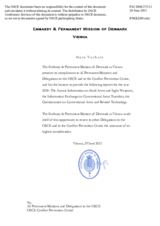 Information Exchange by the Delegation of Denmark on Conventional Arms Transfer Information Exchange by the Delegation of Denmark on Conventional Arms Transfer