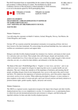 Statement by the Delegation of Canada, also on behalf of Andorra, Iceland, Mongolia, Norway, San Marino and the United Kingdom, on the World Refugee Day
