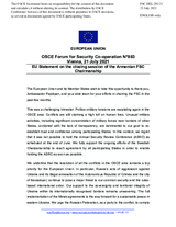 Statement by the Slovenian EU Presidency in response to the closing statement by Ambassador A. Papikyan, Permanent Representative of Armenia to the OSCE and Chairperson of the FSC