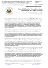 Statement by the Delegation of the United States of America on the 53rd round of the Geneva International Discussions, held on 29 and 30 June 2021