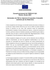 Déclaration de l’UE en réponse à la question d’actualité soulevée par les États-Unis