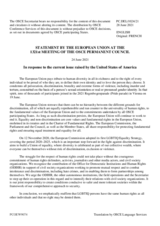 Statement by the Portuguese EU Presidency on the observance of Pride Month 2021